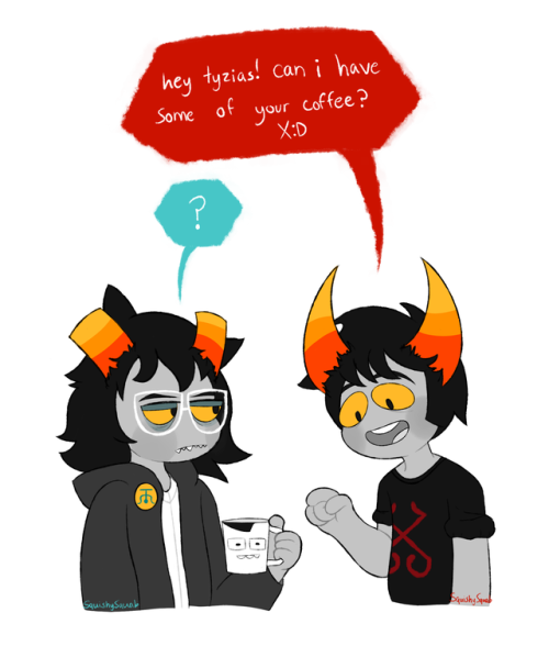 My Personal Hc As To What Tyzias Has In That Mug