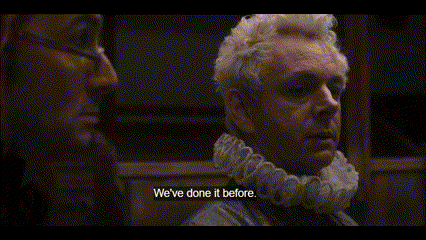 Aziraphale Can Feel The Love Someone Has Toward Other Ones (Gabriel/Bee) And Places (Paintball Field).