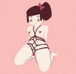 kawaiicatsilike:  shibari girl 1