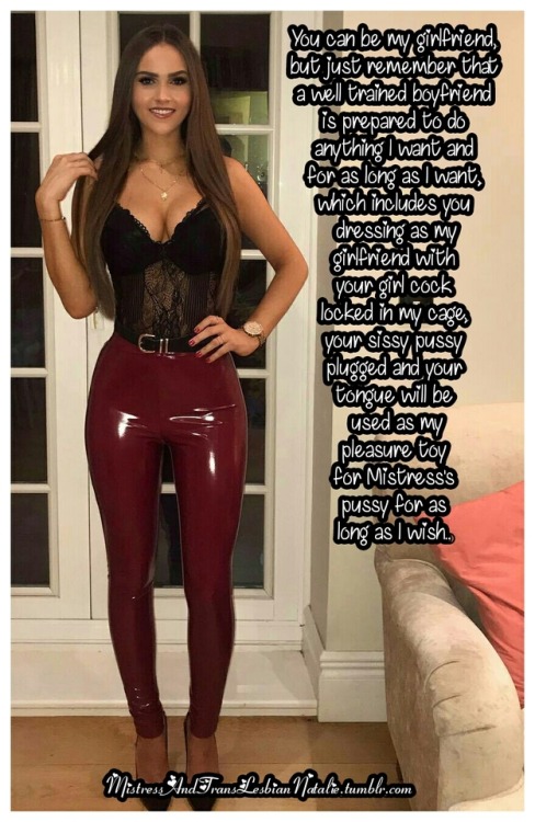 mistressandtranslesbiannatalie:So do you still want to be my b̶o̶y̶f̶r̶i̶e̶n̶d̶ translesbian sissy g