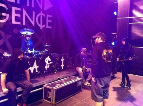 Mindless Self Indulgence @ St. Petersburg, Russia soundcheck. ( Source )