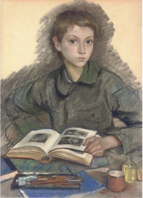 artesens:  Portrait d’Aleksandr Serebriakov, 1922 Zinaïda Serebriakova