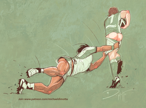 Another weekly sketch request! This became one of a series of rugby butt sketches lol Who knew I lik