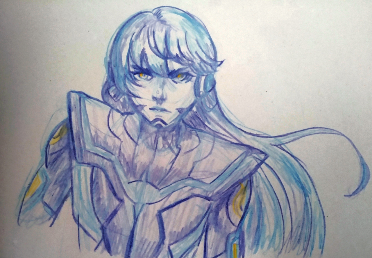 Lumina - Quick color pencil sketch of SMTV protag ‘cause...