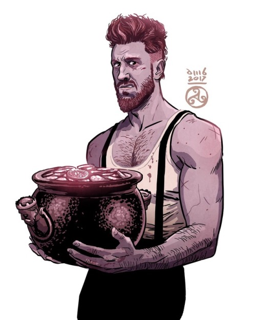 geekynerfherder:  ‘American Gods’ by David M Buisán.Available as prints from his Society6 webstore.