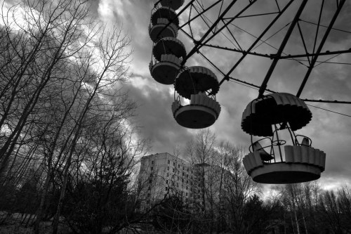 i-ll-i-c-i-t: Pripyat 25 years after Chernobyl disaster Ukraine.