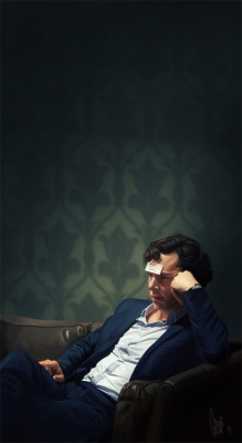 estychan:  tillieke:  The Consulting Detective by tillieke &ldquo;Fascinating…&rdquo; Those who followed me drawing on the livestream for a bit might notice I changed the colour scheme. I wasn’t really happy with the one I was working with so I did