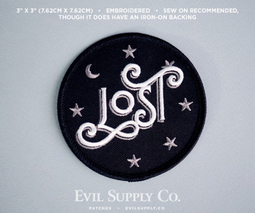 Lost patch ($3.25 – on sale this week!)Into the dark, into the gloom! We wander off the beaten