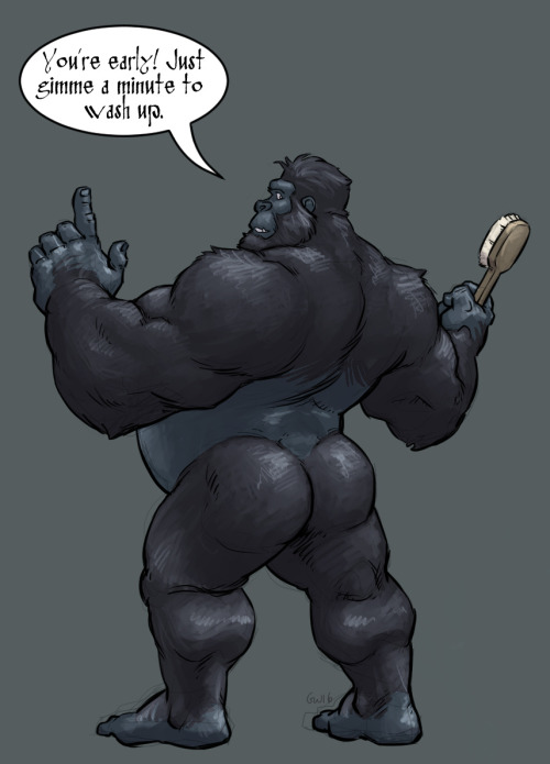 captaingerbear: I wanted to draw inappropriate gorillas. I am done now.