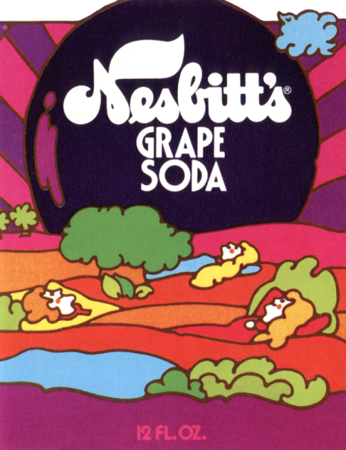 thegroovyarchives:1979 Nesbitt’s Grape Soda Can IllustrationFrom Mr. Product, Vol 2: The Graphic Art