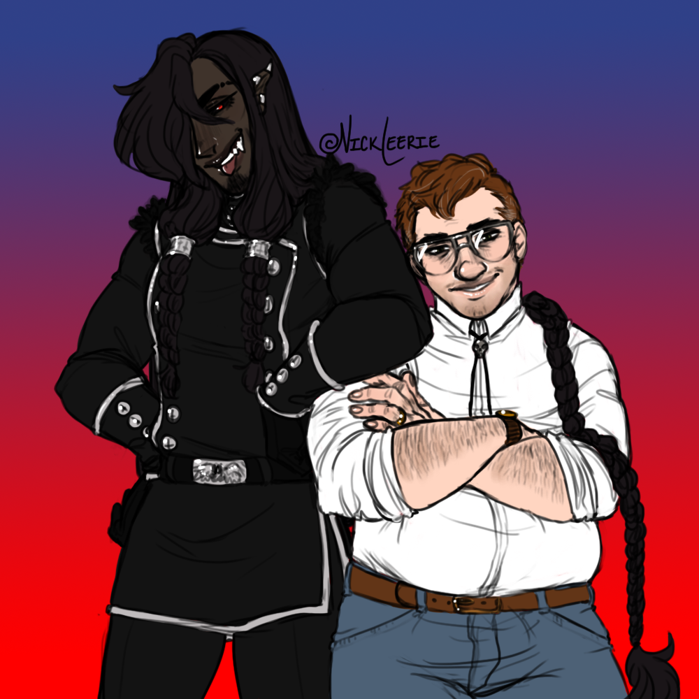nickleerie:  8-18-19 || I flat colored an old drawing tonight because I’m still…