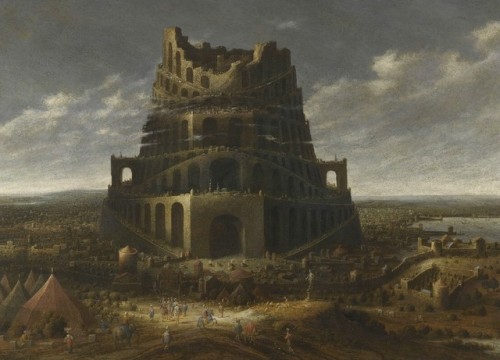 Jan Christiaensz Micker, The Tower of Babel, 1618-1664, oil on canvas, 88 x 122 cm., Private collect