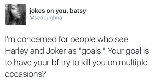 jennifercheckmeout: Thought I’d reiterate this point since Suicide Squad seemed to make y'all 