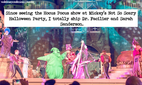 mydisneyadventures:waltdisneyconfessions:“Since seeing the Hocus Pocus show at Mickey’s Not So Scary