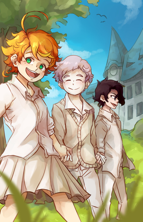 the promised neverland was crazy good i love these kids