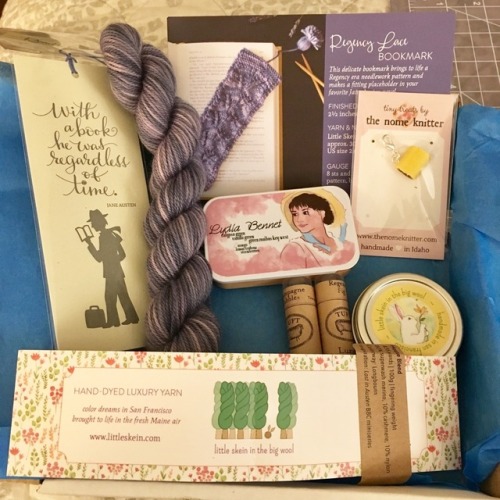 My August-September subscription box from Little Skein came today!!! The theme is Lost in Austen. I 