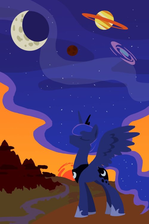 allponyarebestpony:  Nightfall by *GrandpaLove 
