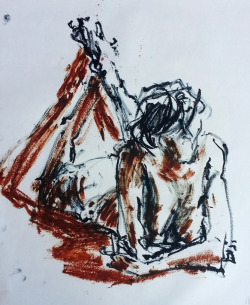 willkimart:  New Life Drawings-Oct-2014 by Will KimOil Bars, Brush Markers on Paper 