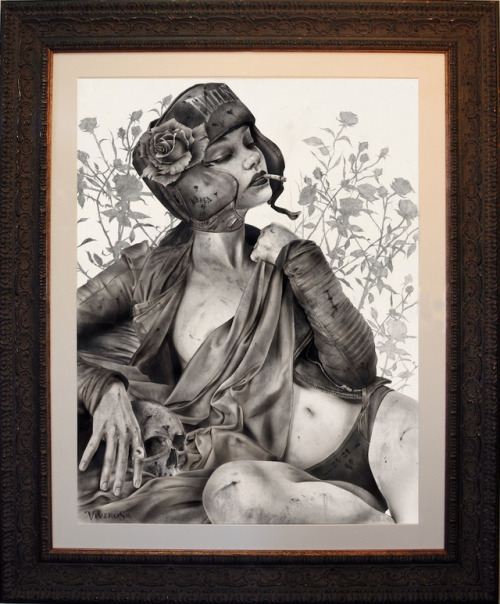 “Fighting My Demons” is part of Brian M. Viveros’ solo exhibition “The Good,