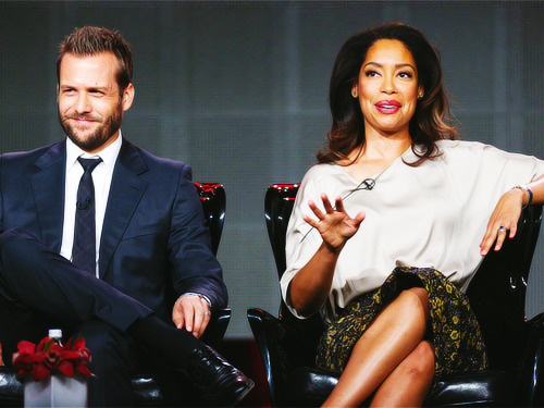 The cast of Suits at the 2014 Winter TCA Tour (Jan, 2014)