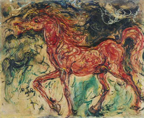 Red Horse, Affandi, 1968Oil on canvas98 x 120 cm (39 x 47 in.)