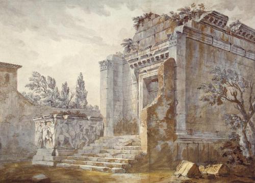 illuminate-eliminate: Temple of Bacchus in the Diocletian Palace in Split by Charles-Louis Clé