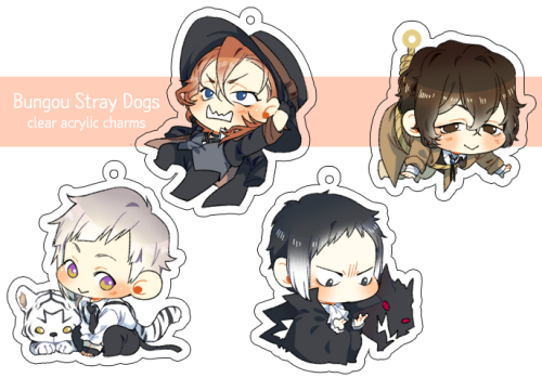 http://spltea.tictail.com/Taking very limited preorders (until nov 9th) for BSD acrylic charms Clear