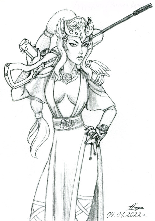 Sketch Of Widowmaker -Aphrodite