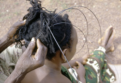 vintagecongo:  Congo, Traditional Mangbetu hairstyle