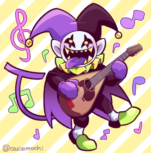 mochikozzie:Jevil is playing the mandolin.