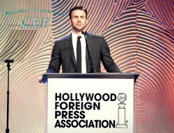 chrisevansfangirls:  Chris Evans at the HFPA