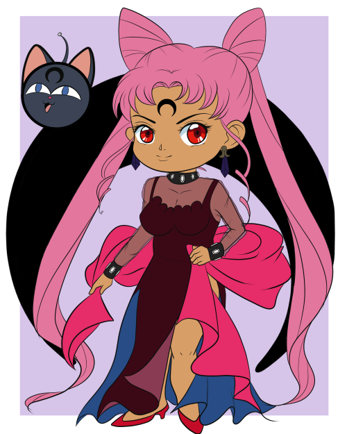 Chibi Wicked lady—-A birthday gift for my friend.-Coloring is in process 