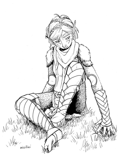 nicollini:  MERRILL!!!! <3It started as a sketch and got out of hand, because she is just so cute!