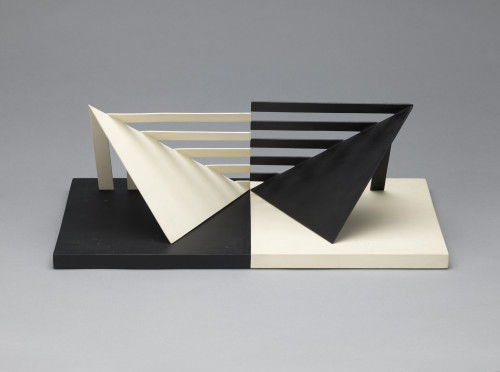 Luiz Sacilotto [Brazil] (1924-2003) ~ ‘Concretion 58’, 1958. Alkyd on aluminum and wood 