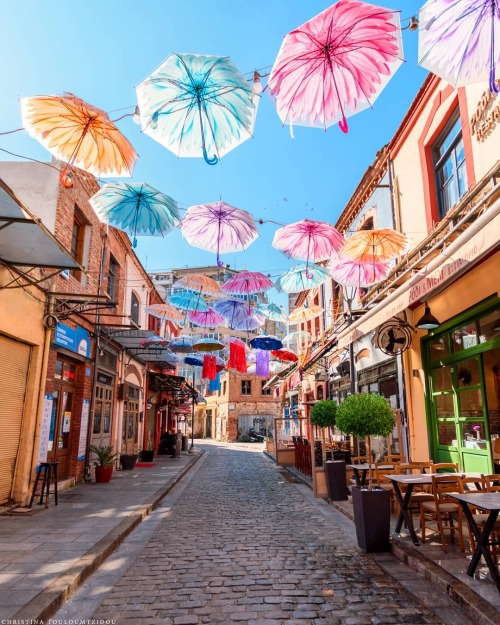  The colourful alley of Ladádika in Thessaloniki, Greece ❤   Christina Touloumtzidou