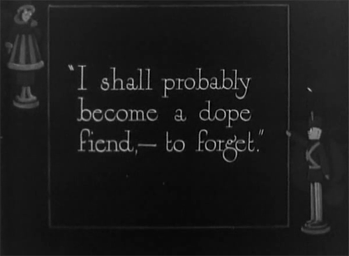 1920 dope 1920s silent film words
