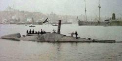 fishstickmonkey:  ottoman-empire:  Torpido atabilen ilk denizaltıyı 1888’de II.Abdulhamit yaptırmıştır.  Ottoman submarine Abdül Hamid 