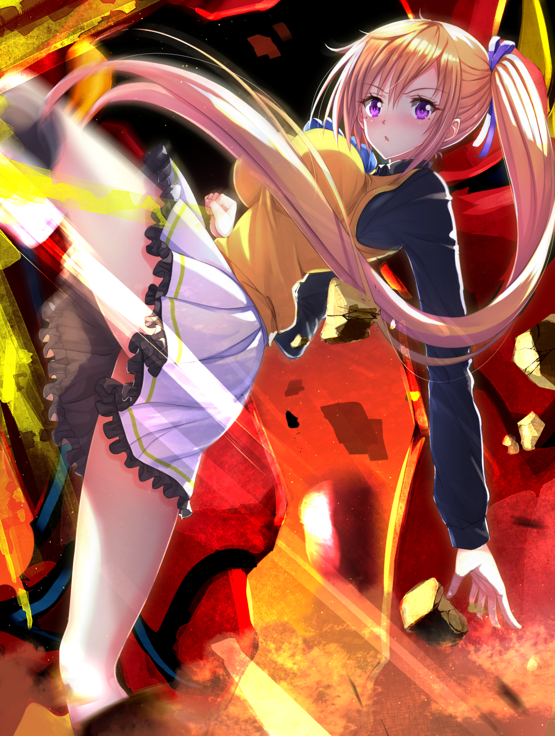 caskitsune:  回し蹴り！！ | 刃天※Permission was granted by the artist to