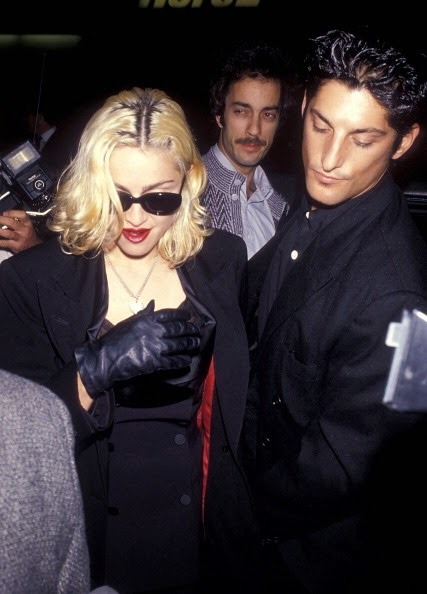 Madonna arriving/leaving Martha Graham’s birthday party with Tony, 1990