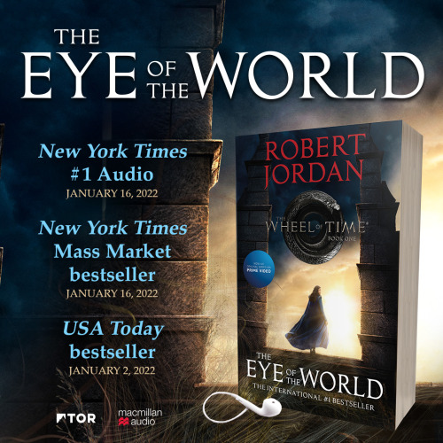 It’s official—The Eye of the World by Robert Jordan is a #1 New York Times and a USA Toay bestseller