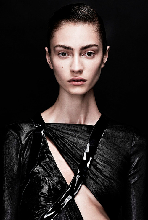 virare: Black Dress Marine Deleeuw by Sharif Hamza for Interview Germany November 2013