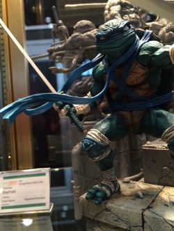 articulatedtmnt:  From New York Comic Con: Good Smile Company and Nickelodeon’s  (listed as scale figures in the display) Teenage Mutant Ninja Turtles based on James Jean’s TMNT art currently on display at Bottleneck Gallery’s Turtles in Time