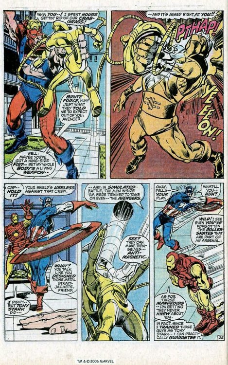 197112 Avengers #94 – Page 32 Surprise roller skate attack!