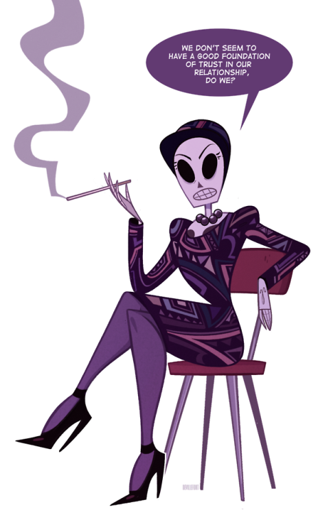 devillefort-master:Some Grim Fandango drawings for this week 