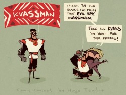   Kvassman - Comic Conceptmeet Kvassman - Kicking Asses And Taking Asses Is His Speciality:)Just