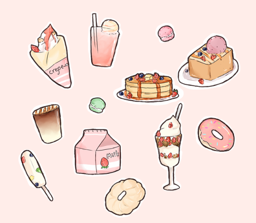 stuffbear:  miso-so: Sweet things   @strawberry-milku