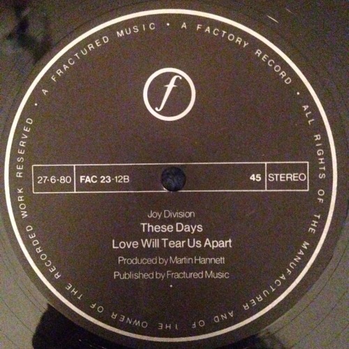 Joy Division - Love Will Tear Us Apart / Transmission UK Press 1980 (Factory)