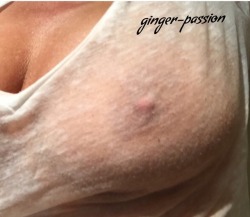 Ginger-Passion:  Hot-Soccermom: White T To Start The Weekend.  @Ginger-Passion Showing