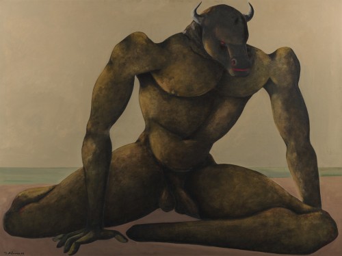 beyond-the-pale:  Bahman Mohassess, Minotauro sulla riva del mare, 1977Sotheby’s