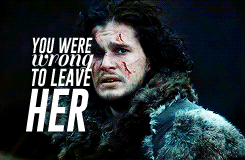  got challenge » day 16: favourite relationship: Jon and Ygritte 
